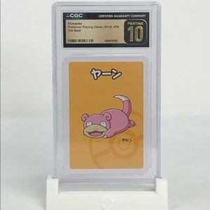 CGC Pristine 10 Slowpoke Old Maid 2019 Japanese Pokémon Playing Card